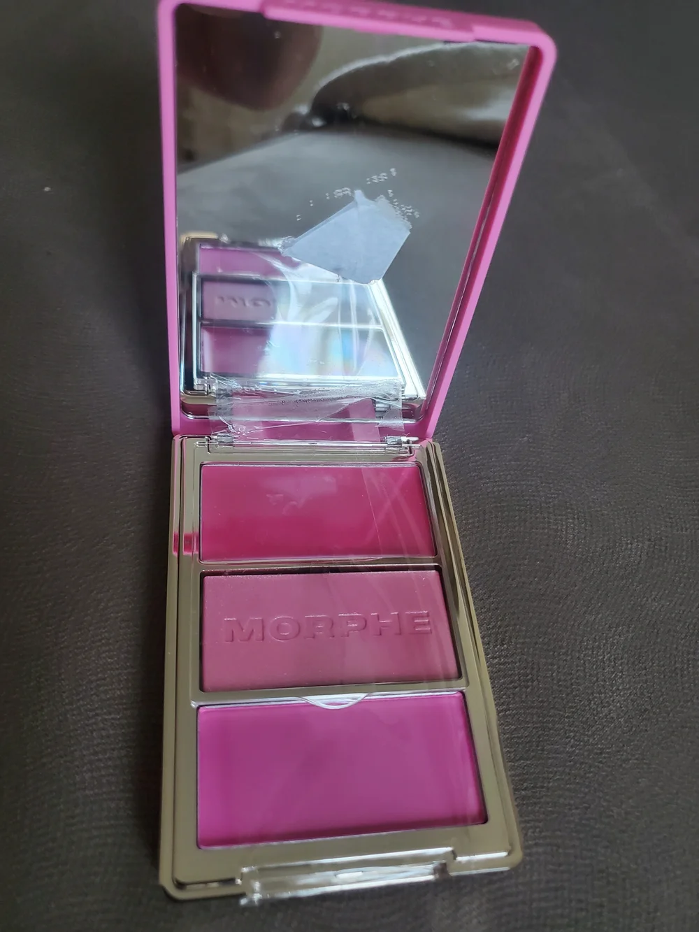 Pink Tablet Case with Embossed Morphe Logo Cheek Thrills New